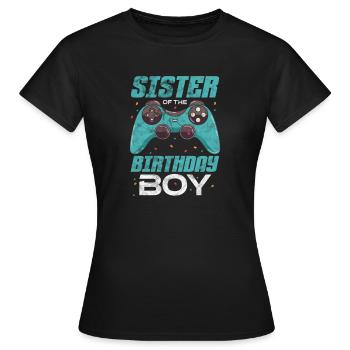 Soeur Frère Frères et sœurs Cadeau de famille - T-shirt Femme - noir - Devant - AI Model Female 172 dark (172cm)