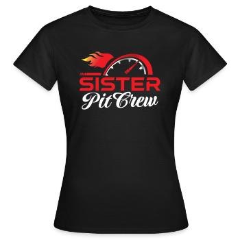Sister - Women's T-Shirt - black - Front - AI Model Female 172 dark (172cm)