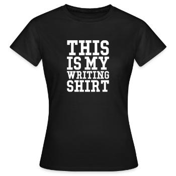 Author - Women's T-Shirt - black - Front - AI Model Female 172 dark (172cm)