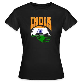 Cricket - Frauen T-Shirt - Schwarz - Vorne - AI Model Female 172 dark (172cm)