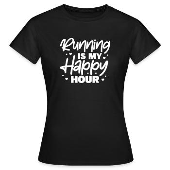 Courir - T-shirt Femme - noir - Devant - AI Model Female 172 dark (172cm)