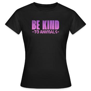 Animal Rescue Animal Rights Animal Love Pet Gift - T-shirt Femme - noir - Devant - AI Model Female 172 dark (172cm)