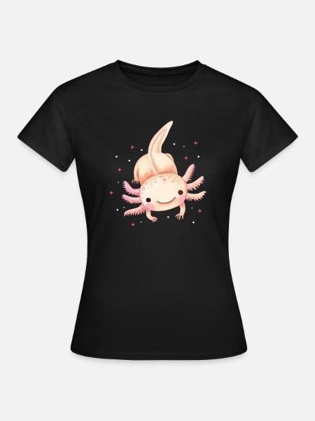 Axolotl - Frauen T-Shirt - Schwarz