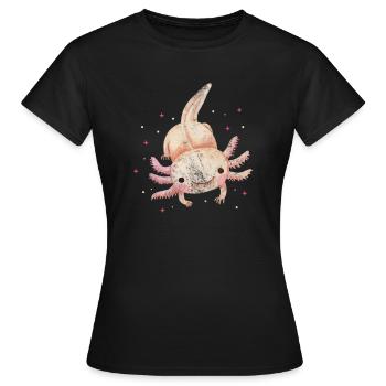 Axolotl Aquatic Animal Water Gift - Women's T-Shirt - black - Front - AI Model Female 172 dark (172cm)