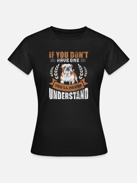 English Bulldog - Frauen T-Shirt - Schwarz