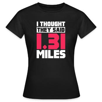 Courir - T-shirt Femme - noir - Devant - AI Model Female 172 dark (172cm)