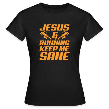 Courir - T-shirt Femme - noir - Devant - AI Model Female 172 dark (172cm)