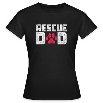 Animal Rescue Animal Rights Animal Love Pet Gift - T-shirt Femme - noir - Devant - AI Model Female 172 dark (172cm)