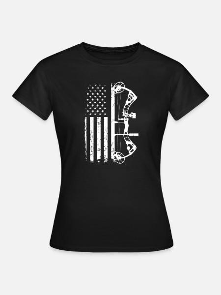 Bogenschiessen - Frauen T-Shirt - Schwarz