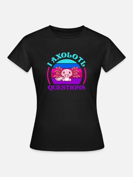 Axolotl - Frauen T-Shirt - Schwarz