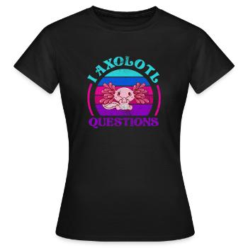 Axolotl Aquatic Animal Water Gift - Women's T-Shirt - black - Front - AI Model Female 172 dark (172cm)