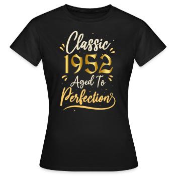 Birthday 1952 gift 1952 Classic 1952 - Women's T-Shirt - black - Front - AI Model Female 172 dark (172cm)
