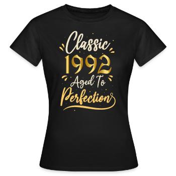 Geburtstag 1992 Geschenk 1992 Classic 1992 - Frauen T-Shirt - Schwarz - Vorne - AI Model Female 172 dark (172cm)