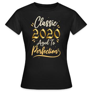 Geburtstag 2020 Geschenk 2020 Classic 2020 - Frauen T-Shirt - Schwarz - Vorne - AI Model Female 172 dark (172cm)