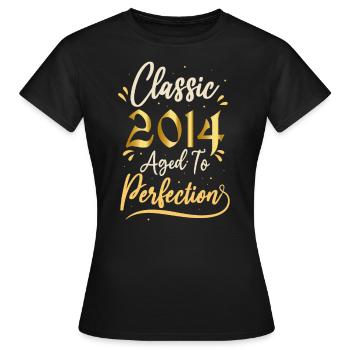 Geburtstag 2014 Geschenk 2014 Classic 2014 - Frauen T-Shirt - Schwarz - Vorne - AI Model Female 172 dark (172cm)