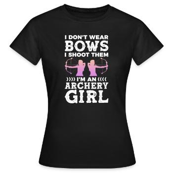Archerie - T-shirt Femme - noir - Devant - AI Model Female 172 dark (172cm)