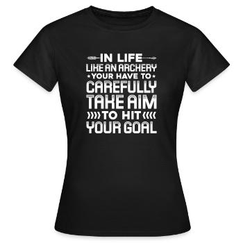 Archerie - T-shirt Femme - noir - Devant - AI Model Female 172 dark (172cm)