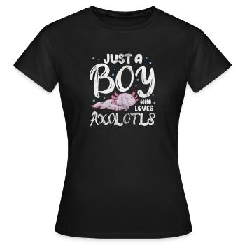 Axolotl Aquatic Animal Water Gift - Women's T-Shirt - black - Front - AI Model Female 172 dark (172cm)