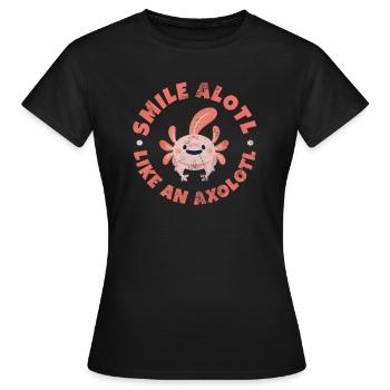 Axolotl Aquatic Animal Water Gift - Women's T-Shirt - black - Front - AI Model Female 172 dark (172cm)