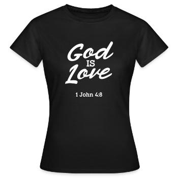 Bible Bible Versets chrétiens Don de Jésus - T-shirt Femme - noir - Devant - AI Model Female 172 dark (172cm)