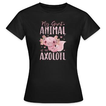 Axolotl Aquatic Animal Water Gift - Women's T-Shirt - black - Front - AI Model Female 172 dark (172cm)