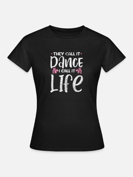 Ballett - Dame-T-shirt - sort