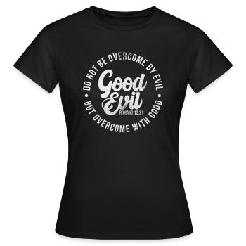 Bible - T-shirt Femme - noir - Devant - AI Model Female 172 dark (172cm)