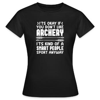 Archerie - T-shirt Femme - noir - Devant - AI Model Female 172 dark (172cm)