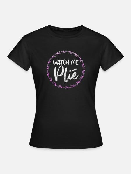 Ballett - Dame-T-shirt - sort