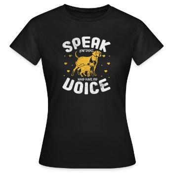 Animal Rescue Animal Rights Animal Love Pet Gift - T-shirt Femme - noir - Devant - AI Model Female 172 dark (172cm)