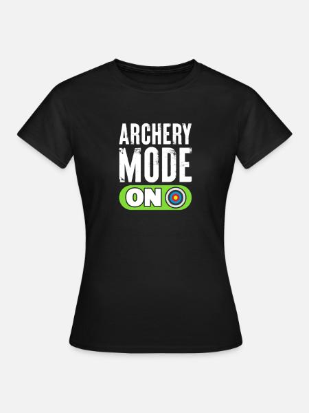 Bogenschiessen - Frauen T-Shirt - Schwarz