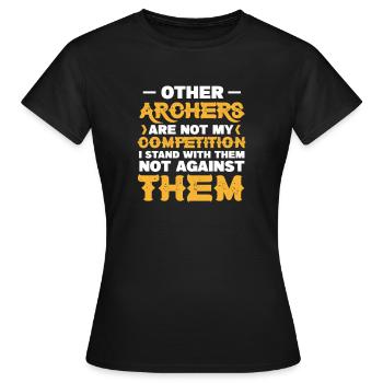 Archerie - T-shirt Femme - noir - Devant - AI Model Female 172 dark (172cm)