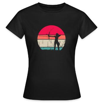 Archerie - T-shirt Femme - noir - Devant - AI Model Female 172 dark (172cm)