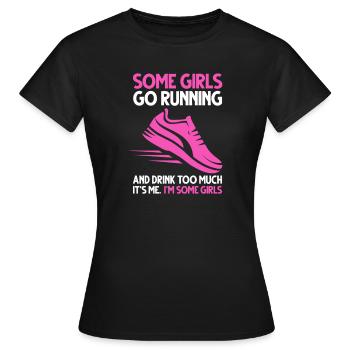 Courir - T-shirt Femme - noir - Devant - AI Model Female 172 dark (172cm)
