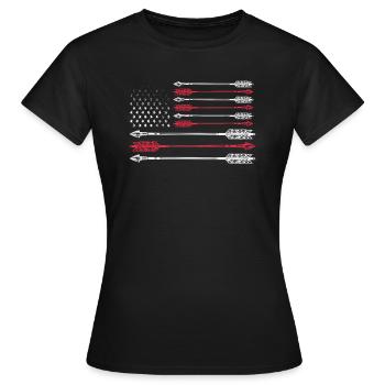Archerie - T-shirt Femme - noir - Devant - AI Model Female 172 dark (172cm)