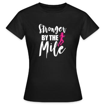Courir - T-shirt Femme - noir - Devant - AI Model Female 172 dark (172cm)