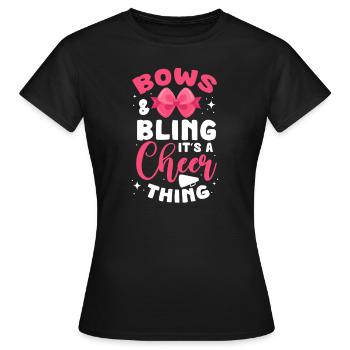 cheerleader - T-shirt Femme - noir - Devant - AI Model Female 172 dark (172cm)