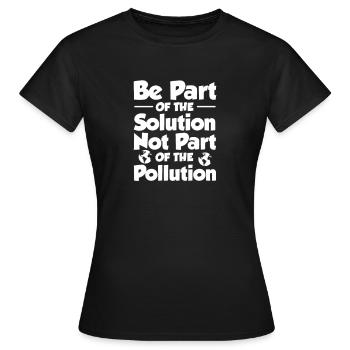 Changement climatique - T-shirt Femme - noir - Devant - AI Model Female 172 dark (172cm)