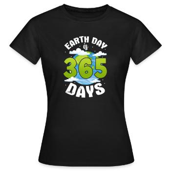 Changement climatique - T-shirt Femme - noir - Devant - AI Model Female 172 dark (172cm)