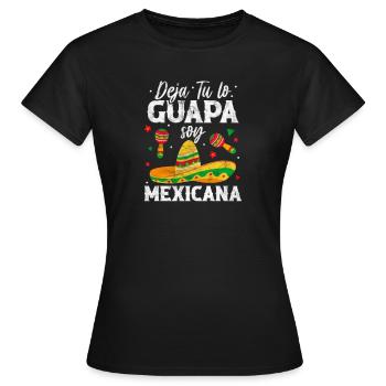 Mexiko - Frauen T-Shirt - Schwarz - Vorne - AI Model Female 172 dark (172cm)