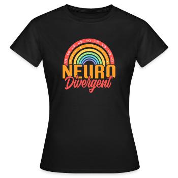 ADHS ADHD Aufmerksamkeit Defizit Geschenk - Frauen T-Shirt - Schwarz - Vorne - AI Model Female 172 dark (172cm)