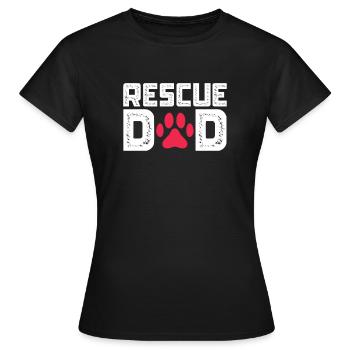 Sauvetage d’animaux - T-shirt Femme - noir - Devant - AI Model Female 172 dark (172cm)