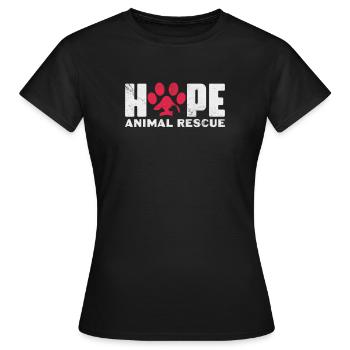 Sauvetage des animaux Bien-être animal Ami animal cadeau - T-shirt Femme - noir - Devant - AI Model Female 172 dark (172cm)