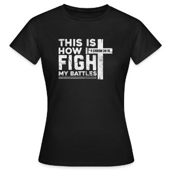 Bible - Women's T-Shirt - black - Front - AI Model Female 172 dark (172cm)