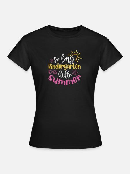 Kindergarten - Frauen T-Shirt - Schwarz