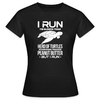 Courir - T-shirt Femme - noir - Devant - AI Model Female 172 dark (172cm)