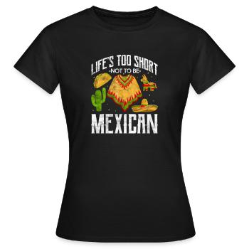 Mexique - T-shirt Femme - noir - Devant - AI Model Female 172 dark (172cm)