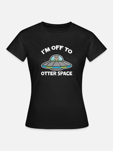 Otter Seeotter Fischotter Geschenk - Frauen T-Shirt - Schwarz