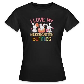 Kindergarten - Women's T-Shirt - black - Front - AI Model Female 172 dark (172cm)
