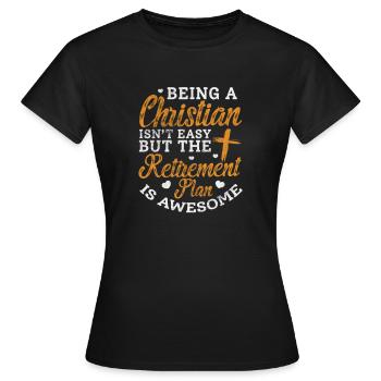 Bible - T-shirt Femme - noir - Devant - AI Model Female 172 dark (172cm)